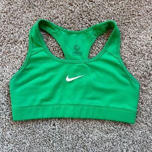 Women’s Green Nike Dri Fit Racerback Sports Bra Size Small